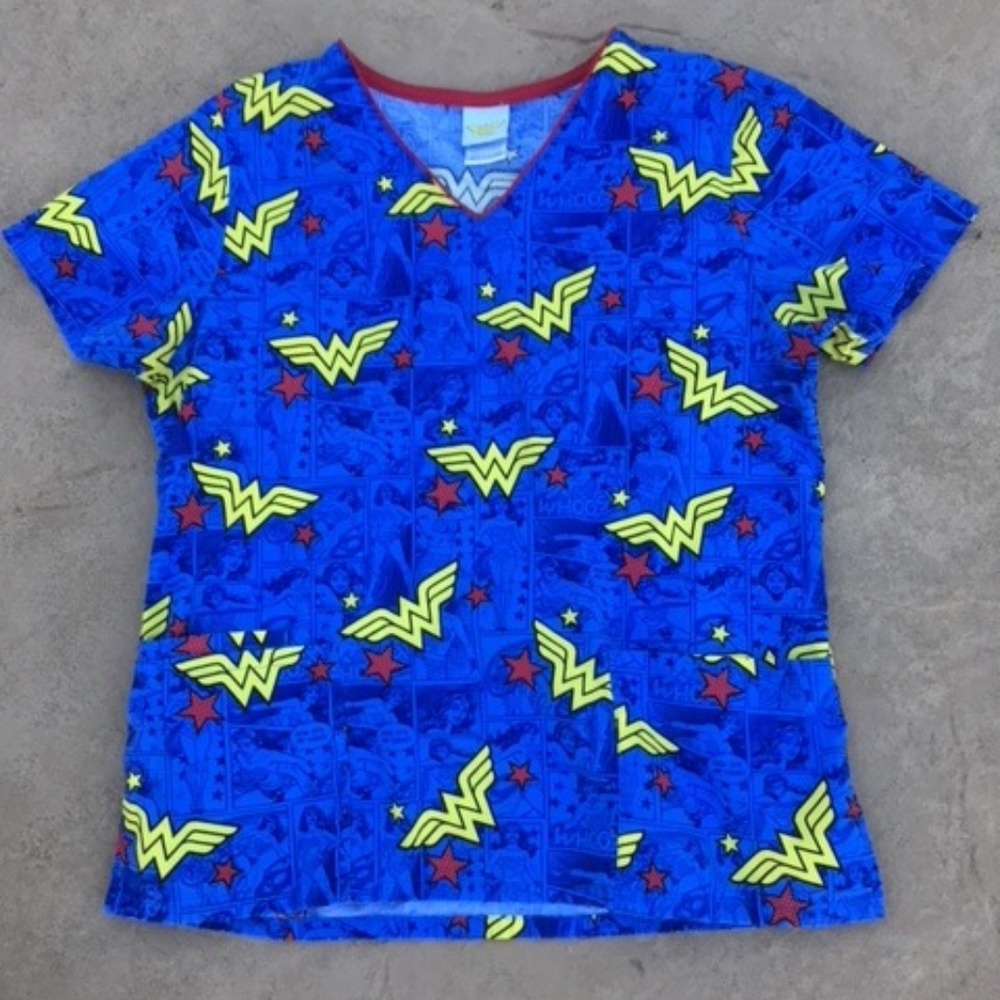 Wonder Woman DC Comics Scrub Top